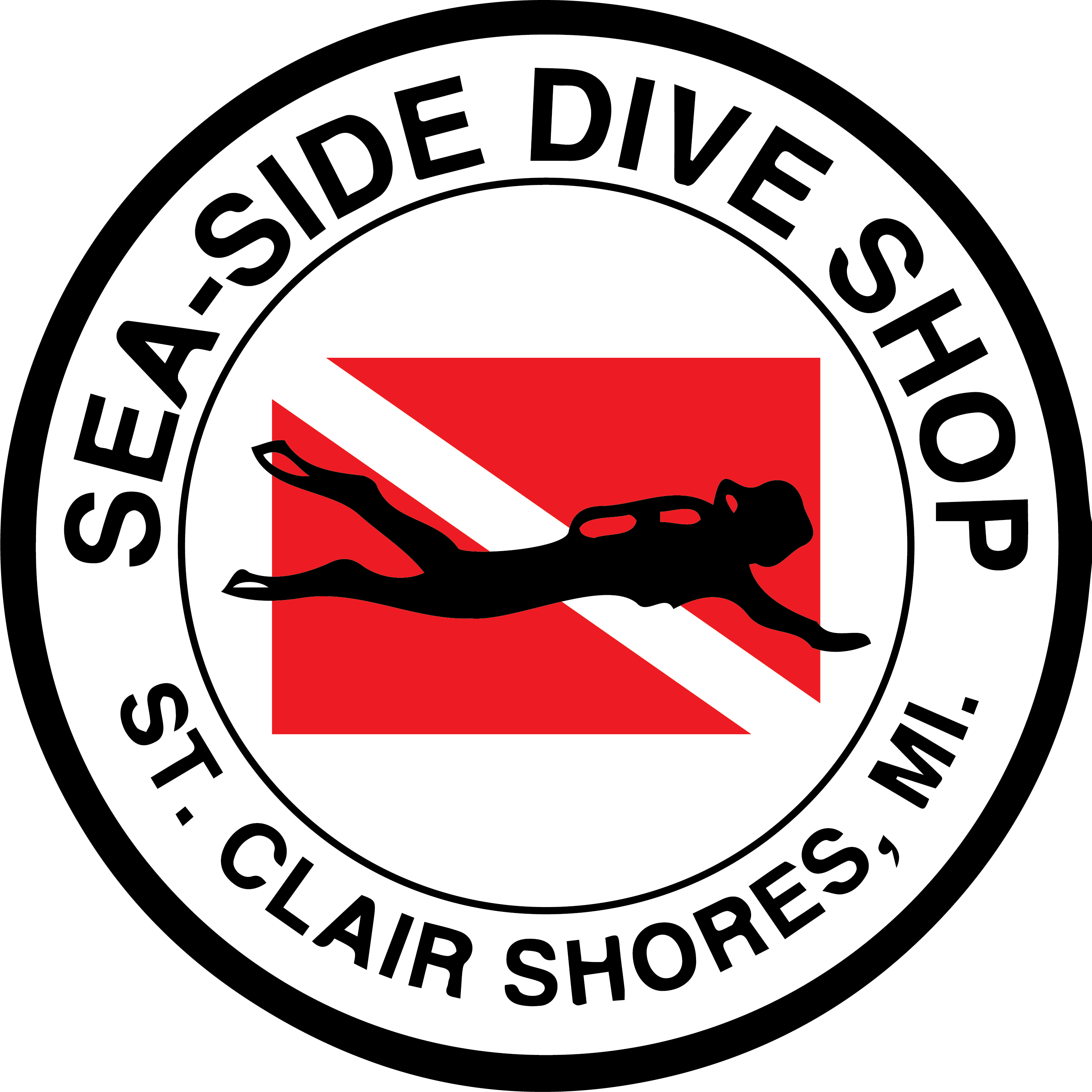 Sea-Side Dive Shop's logo